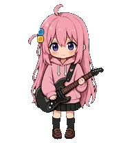 Bocchi Guitar desktop pet preview